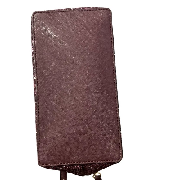 Kate Spade Burgundy Glitter Crossbody Hand Bag - Picture 9 of 12